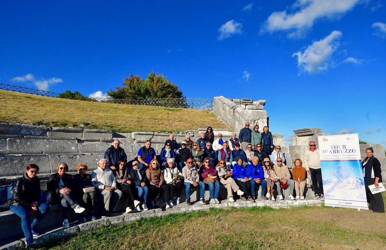 I partecipanti al Santuario Italiaco di Pietrabbondante